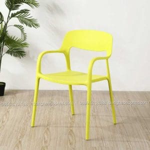 Ghế nhựa cafe 3027 màu vàng