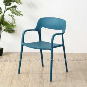 Ghế nhựa cafe 3027 màu xanh