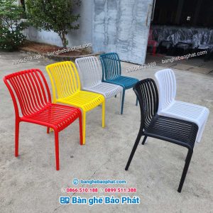 Ghế nhựa cafe cao cấp 3045-BP 12 Ghế nhựa cafe cao cấp 3045-BP nhiều màu
