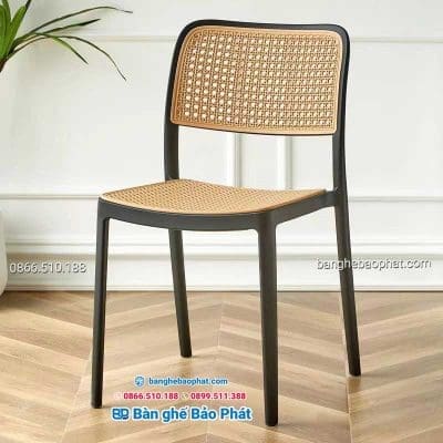 Ghế nhựa cao cấp 3051 màu đen