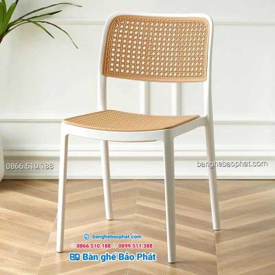 Ghế nhựa cao cấp 3051 màu trắng