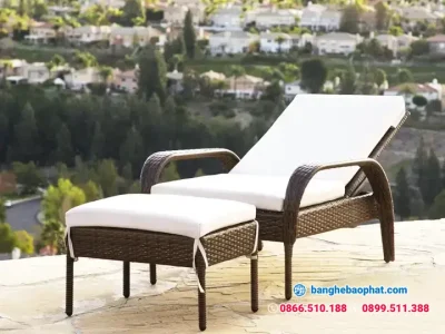 Ghế nhựa giả mây hồ bơi GNGMHBBP024