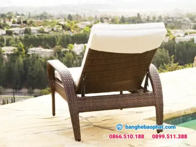 Ghế nhựa giả mây hồ bơi GNGMHBBP024