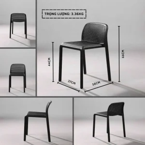Ghế nhựa cafe 3029A 11 Kích thước ghế nhựa 3029A