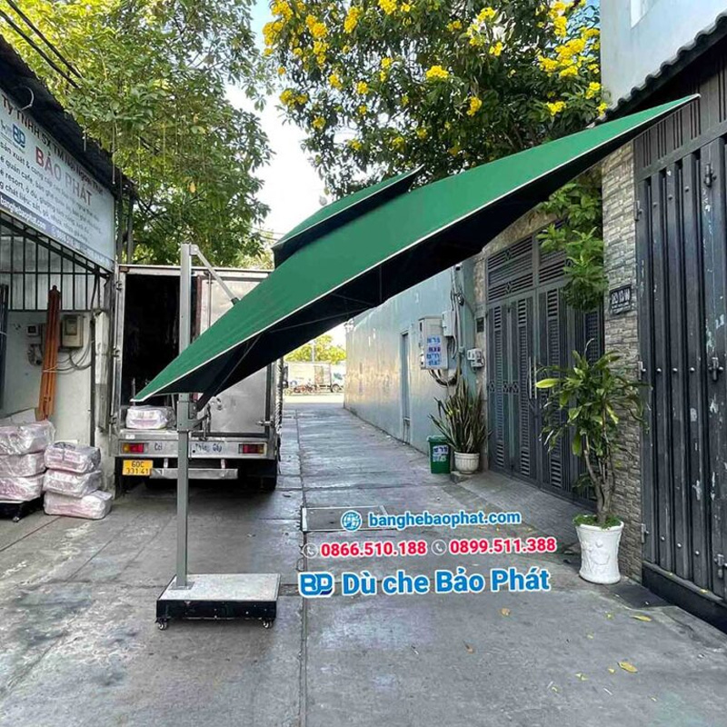 Dù sân vườn lệch tâm nghiêng 3m