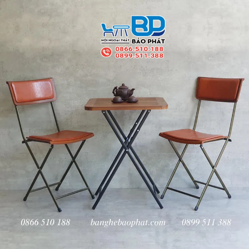 Mẫu ghế khung sắt mặt gỗ thiết kế đơn giản nhưng tinh tế