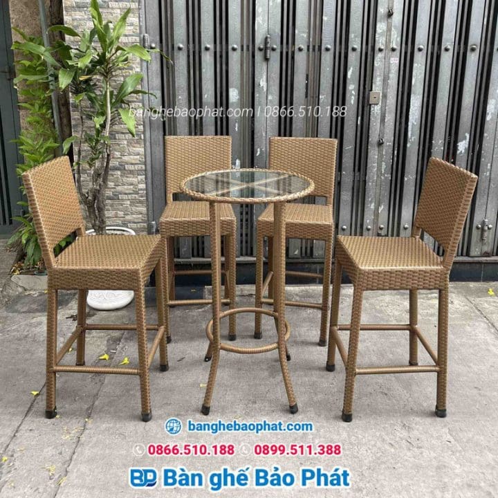 Nơi bán ghế bar nhựa giả mây đẹp, giá rẻ và chất lượng tốt