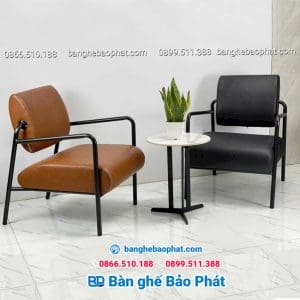 Sofa cafe sắt nệm SFCFBP028