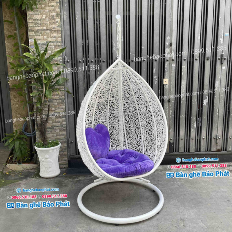 Xích đu khung sắt phủ sơn tĩnh điện tại TPHCM