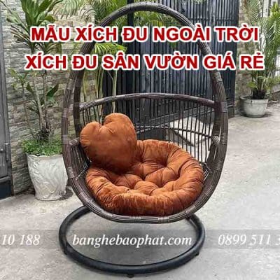 Mẫu xích đu ngoài trời, xích đu sân vườn đẹp giá rẻ