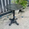 Bàn cafe chân gang đúc mặt đá