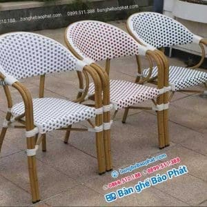 Bàn ghế nhựa giả mây cao cấp SV001