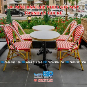 50+ mẫu bàn ghế nhựa giả mây thanh lý giá rẻ