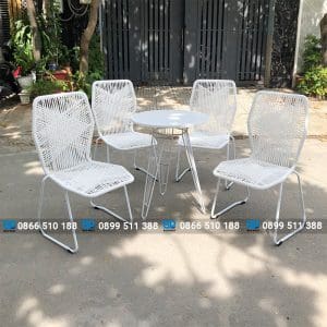 Bàn ghế nhựa giả mây trắng BGNGMBP062