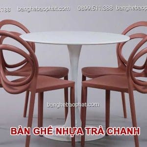 Bàn ghế nhựa dành cho quán trà chanh