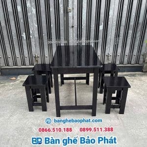 Bàn ghế quán ăn bằng gỗ giá rẻ. 9 bàn ghế quán ăn bằng gỗ giá rẻ