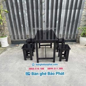 Bàn Ghế Quán ăn Bằng Gỗ Giá Rẻ