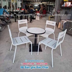 Bàn ghế sắt sơn tĩnh điện BGSBP031