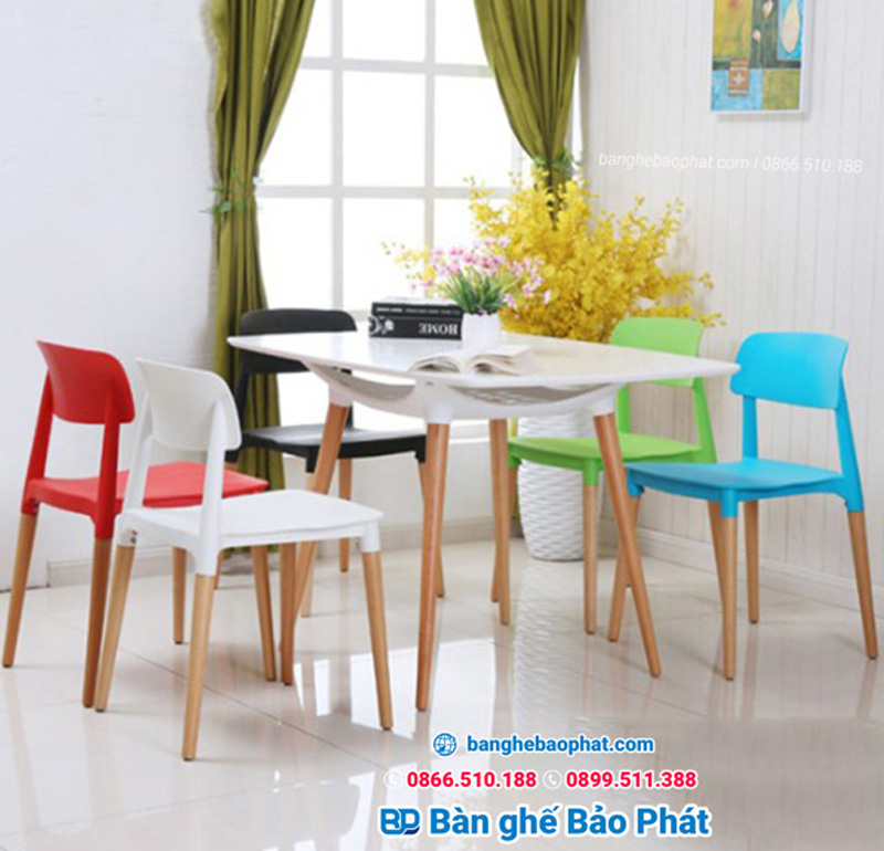 Mẫu bàn ghế trà chanh nhựa chân gỗ 3022