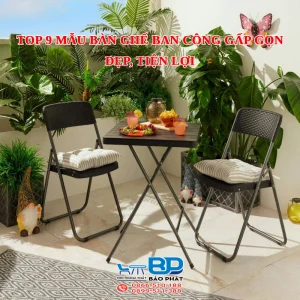 Top 9 mẫu bàn ghế ban công gấp gọn đẹp, tiện lợi