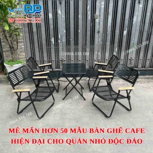 Mê mẩn hơn 50 mẫu bàn ghế cafe hiện đại cho quán nhỏ độc đáo