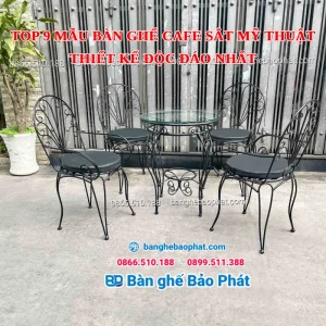 Top 19 mẫu bàn ghế cafe sắt mỹ thuật thiết kế độc đáo nhất [timect]