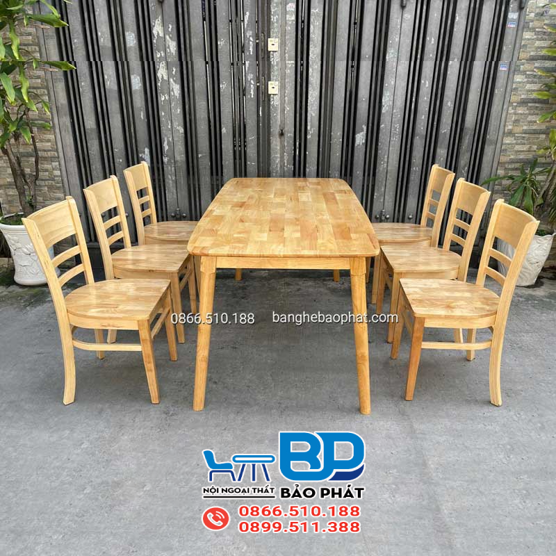 Bàn ghế phòng ăn tân cổ điển 6 ghế BGPABP003
