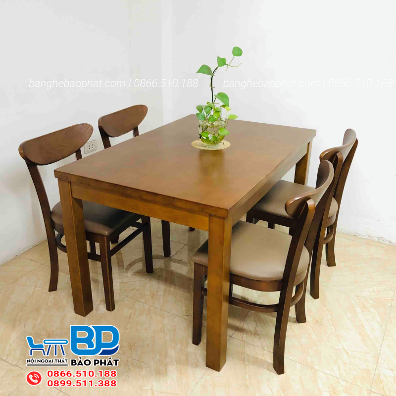 Bàn ghế phòng ăn tân cổ điển cao cấp Cabin BGPABP002 4 ghế