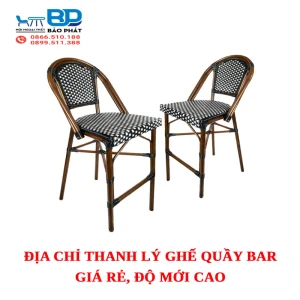 Địa chỉ thanh lý ghế quầy bar giá rẻ, độ mới cao