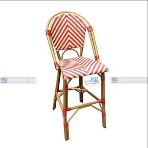 Ghế bar bistro nhựa giả mây GBNGMBP007