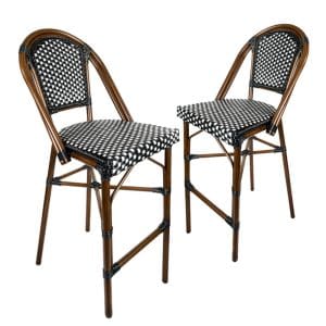 Ghế bar mây nhựa kiểu Pháp GBNGMBP005