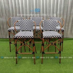 Ghế bar nhựa giả mây kiểu Pháp GBNGMBP003 10 Ghế bar nhựa giả mây kiểu Pháp GBNGMBP003