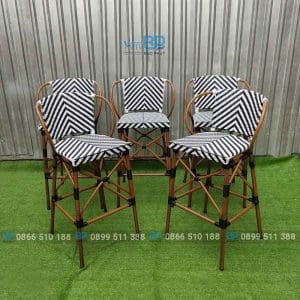 Ghế bar nhựa giả mây kiểu Pháp GBNGMBP003 11 Ghế bar nhựa giả mây kiểu Pháp GBNGMBP003