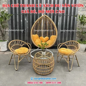 Địa chỉ thanh lý xích đu sân vườn giá rẻ, độ mới cao