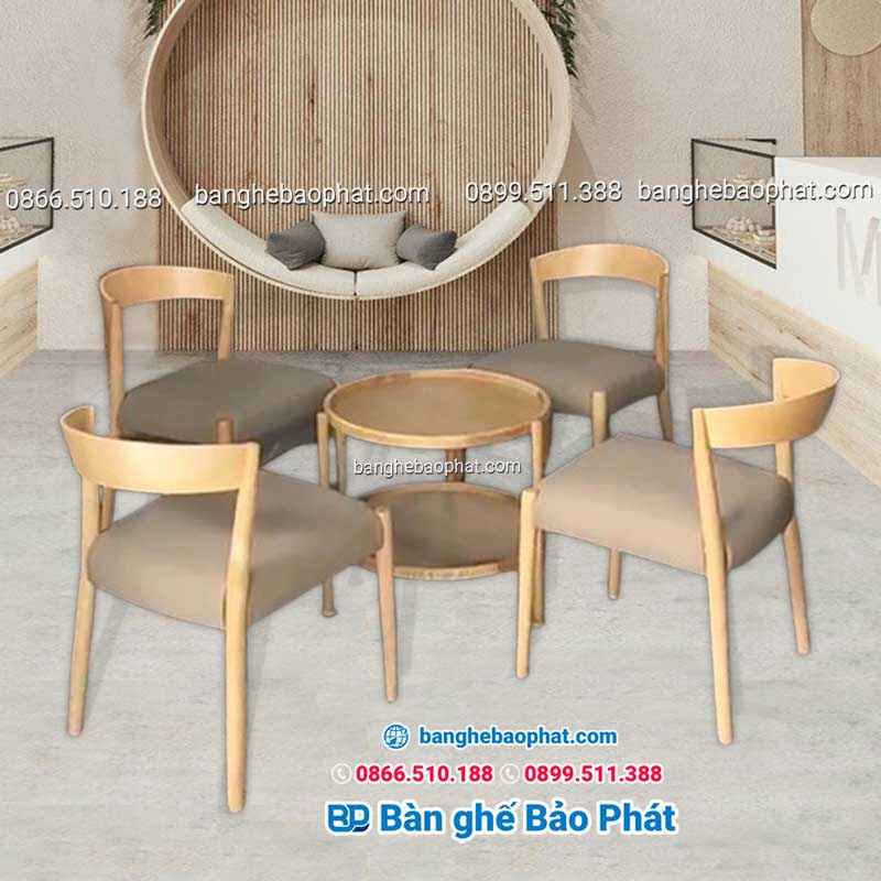 Bàn ghế gỗ cafe Ronda tại Quận 3 cao cấp và sang trọng