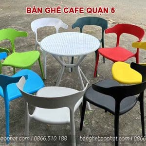 Bàn ghế cafe Quận 5 đẹp giá rẻ