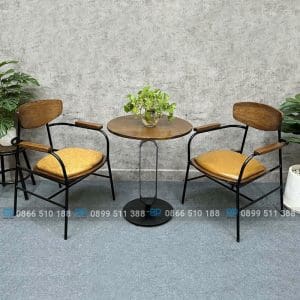 Bàn ghế sắt decor