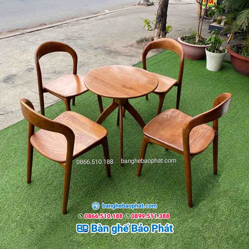 Bộ bàn ghế gỗ Neva không tay tại Q.9
