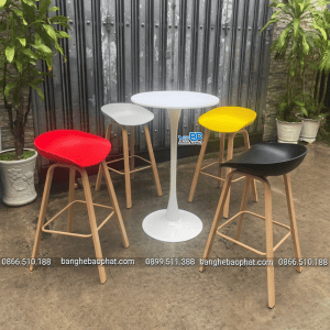 Ghế bar nhựa chân sắt 3020