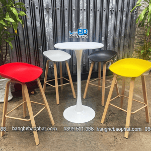 Ghế bar nhựa chân sắt 3020