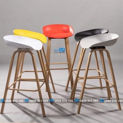 Ghế bar nhựa chân sắt 3020