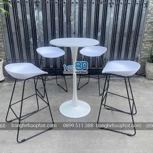 Ghế bar nhựa chân sắt 3021