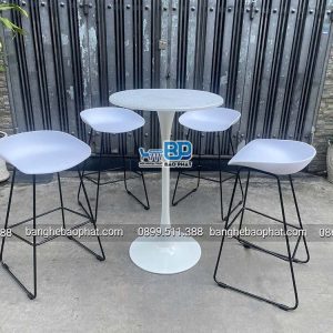 Ghế bar nhựa chân sắt 3021