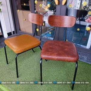 Ghế cafe sắt nệm SH 5 Ghế cafe sắt nệm SH