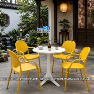Ghế nhựa cao cấp 3061 vàng