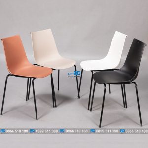 Ghế nhựa chân sắt AMELI11