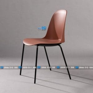 Ghế nhựa chân sắt GAI11 màu đỏ