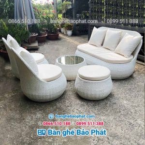 Sofa nhựa giả mây SFNGMBP022