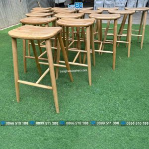 Ghế bar gỗ tự nhiên không tựa 8 Ghế bar gỗ tự nhiên không tựa