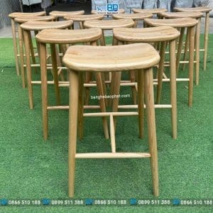 Ghế bar gỗ tự nhiên không tựa 7 Ghế bar gỗ tự nhiên không tựa